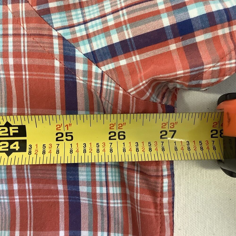 Men's Izod Short Sleeve Plaid Button Front Shirt Size XL/XG‎ - Picture 7 of 8